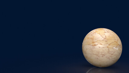 The marble ball for abstract or background 3d rendering