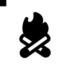 bonfire icon vector