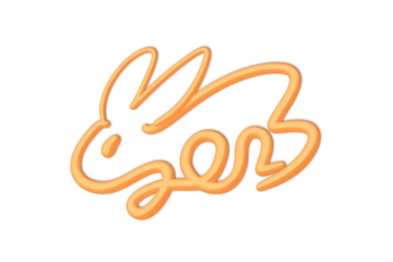 2023 Rabbit Lunar year symbol,Chinese Zodiac of Rabbit Year.