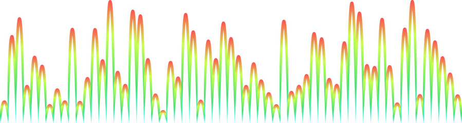 Audio record equalizer. Music visualisation. Digital sonic diagram