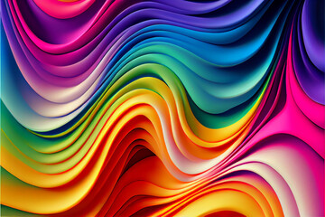 Fototapeta premium Wavy pattern of swirling oil paint pattern