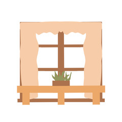 Aesthetic window Vector 