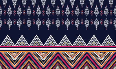 Geometric ethnic flower pattern for background,fabric,wrapping,clothing,wallpaper,Batik,carpet,embroidery style.	
