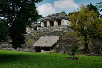 Palenque city ,Chiapas .UNESCO Heritage site. Palenque is thought to have been populated from 226BC to around 799AD. The settlement flourished in the 7th Century under the rule of Lord Pakal.