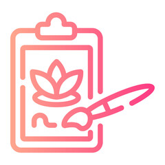 art therapy gradient icon