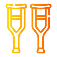 crutch gradient icon