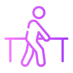 physiotherapy gradient icon