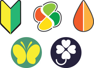 初心者・高齢者マーク類5種