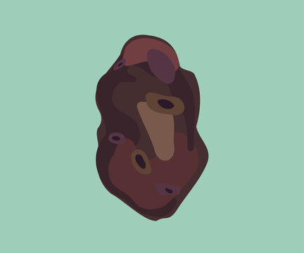 black potato vector illustration