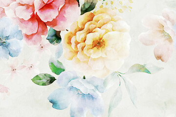 Beautiful hand drawn floral illustration
