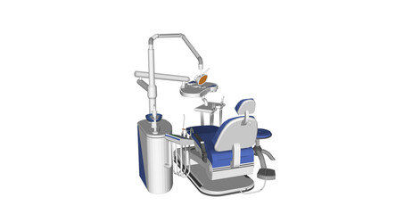 minimalis blue Dentist chair 