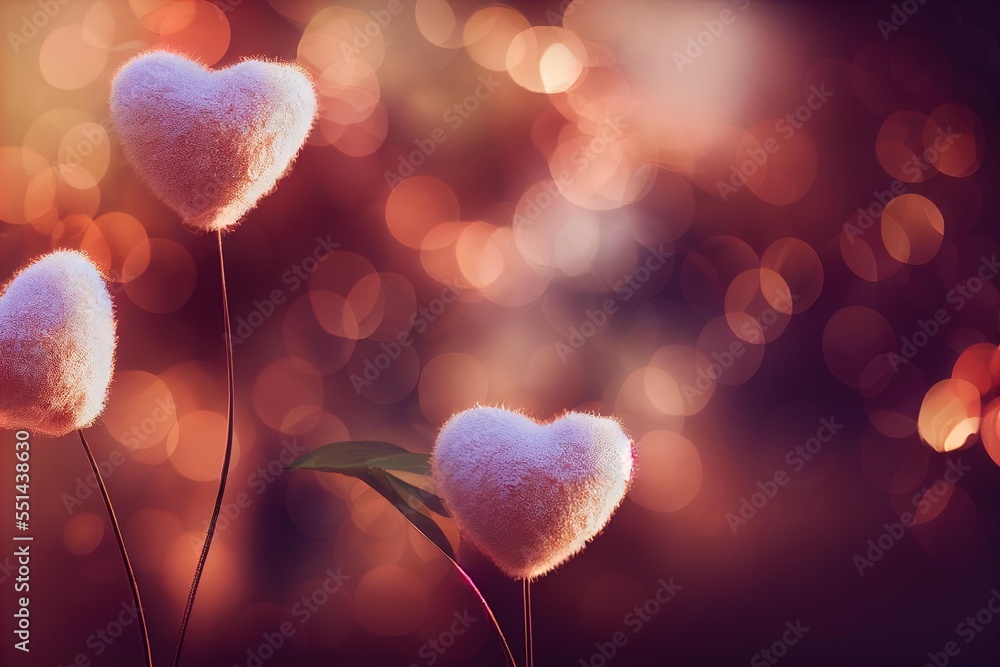 Poster a couple of flowers that are next to each other on a table with lights in the background and a blurr