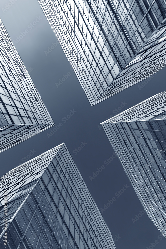 Aufkleber exterior of modern architecture. building abstract background