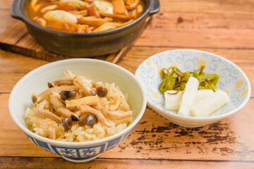 キノコの炊込み御飯