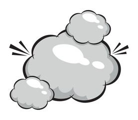 comic clouds pop art