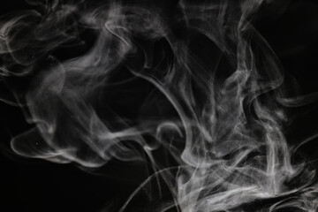 texture smoke on a black background abstract