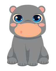 hippo cute animal