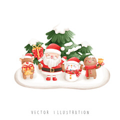 Christmas Santa, Christmas vector illustration