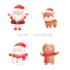 Christmas Santa, Christmas vector illustration