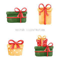 Christmas gift, Christmas vector illustration
