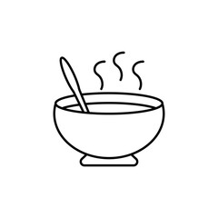 Soup icon design template clipart illustration