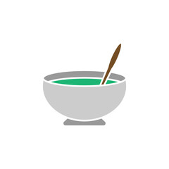 Soup icon design template clipart illustration