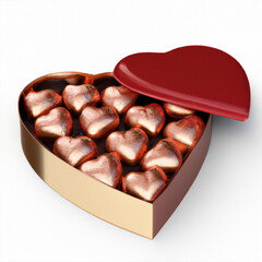 heart shaped box of chocolates