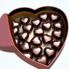 heart shaped box of chocolates