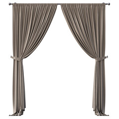 curtain isolated on a transparent background, 3D illustration, cg render