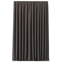 curtain isolated on a transparent background, 3D illustration, cg render