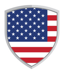 shield with US flag
