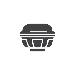 Lunch box vector icon