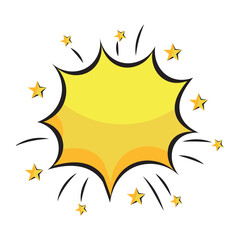 explosion comic pop art