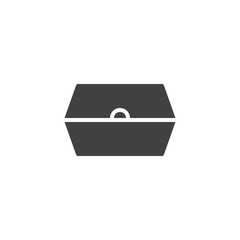 Burger packaging vector icon