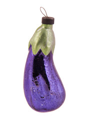 Old glass Christmas toy eggplant
