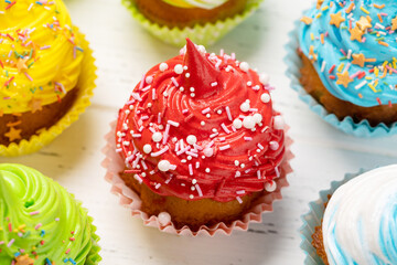 Colorful cupcakes