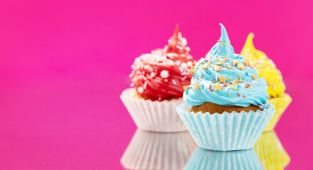 Colorful cupcakes