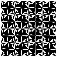 Design seamless monochrome geometric pattern. Abstract background. Vector art.Perfect for site backdrop, wrapping paper, wallpaper, textile and surface design. 