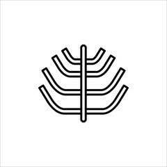 ribcage icon. outline icon