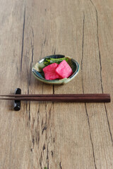 保平かぶと野沢菜の漬け物　長野県・松本市奈川