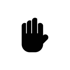 hand icon. solid icon
