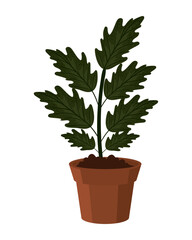 houseplant icon flat