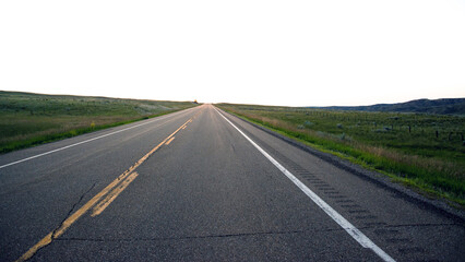 Fototapeta na wymiar road in the praire, Alberta