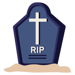 Obraz premium Grave stone - clip art
