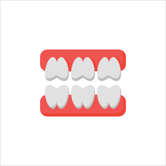 teeth icon. flat icon
