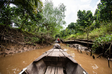 Sampan on the Mekong Delta