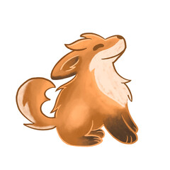 Cute fox illustration