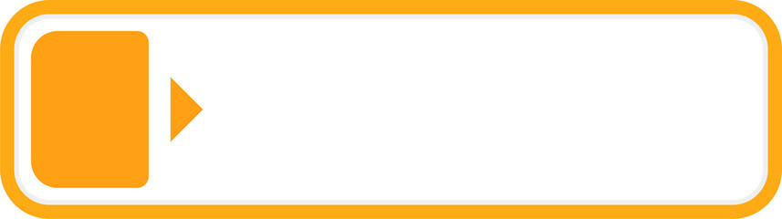 Obraz premium Yellow long rectangle note paper with buttons, vector template illustration