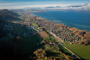 Cheyres sur les bord du lac de Neuchâtel