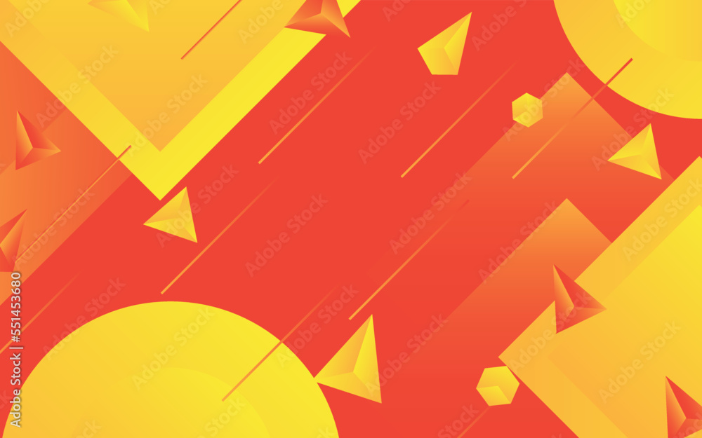 Poster abstract 3d geometric background design with colorful triangle